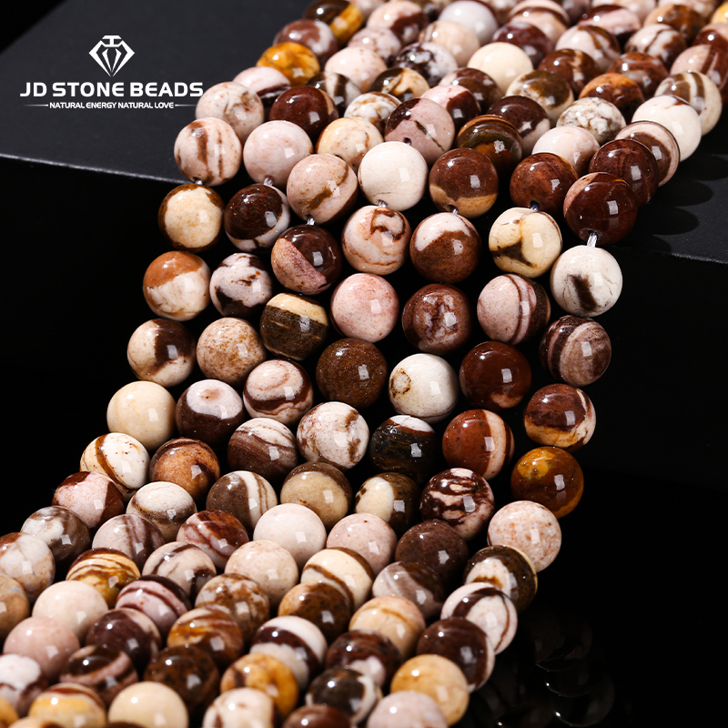 Body Jewelry Australia - Wholesale Natural Australia Zebra Jasper Beads
