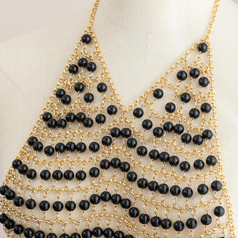 Body Jewelry For Backless Dress - Hazem Body Chains Bra Festival Clothing