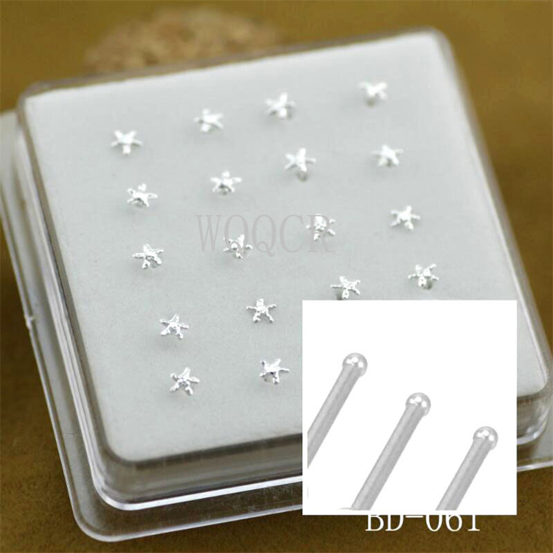 Body Jewelry Display Case - 20pcs/box Frosted Surface Stars Shape of