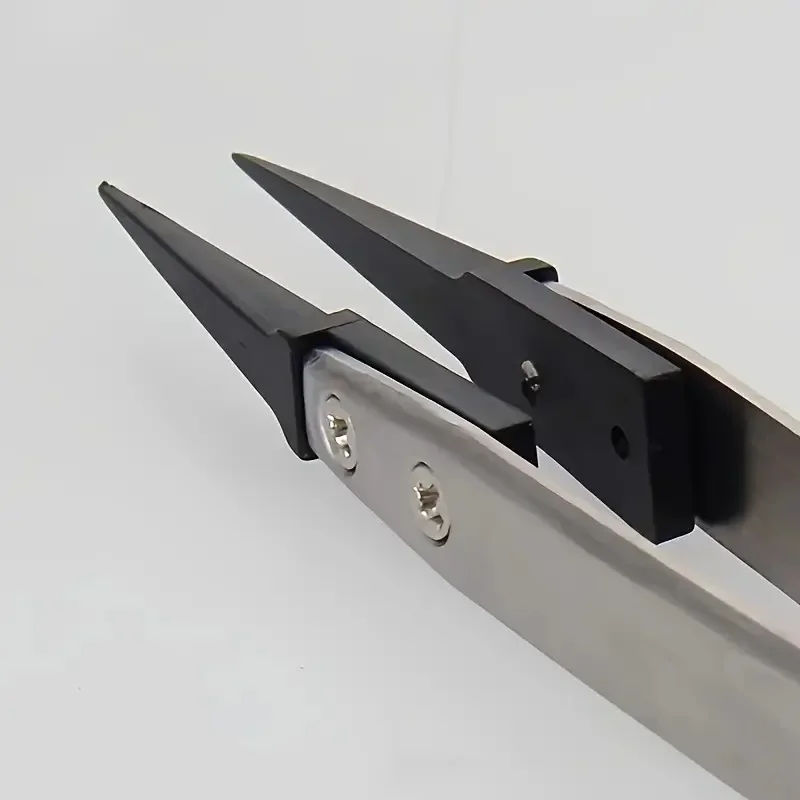 Body Jewelry Tool - Precision Tweezers ESD-Safe Anti-Static Tips Heavy-Duty