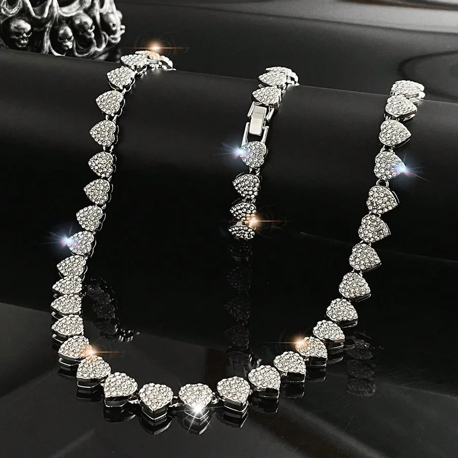Body Jewelry Necklace - 45CM New Hip Hop Tennis Chain