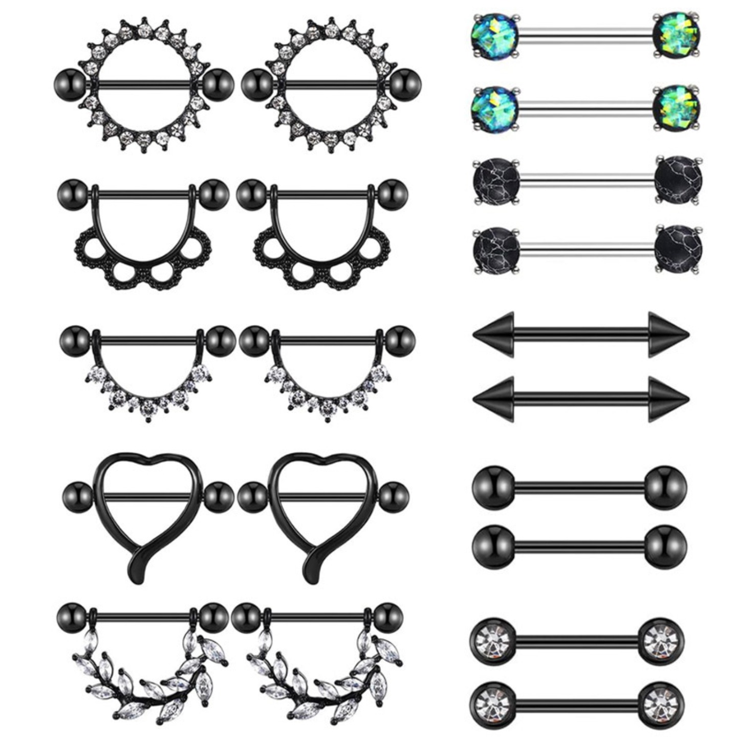 Body Jewelry Australia - 1pc Ladies' fashionable stud stainless steel