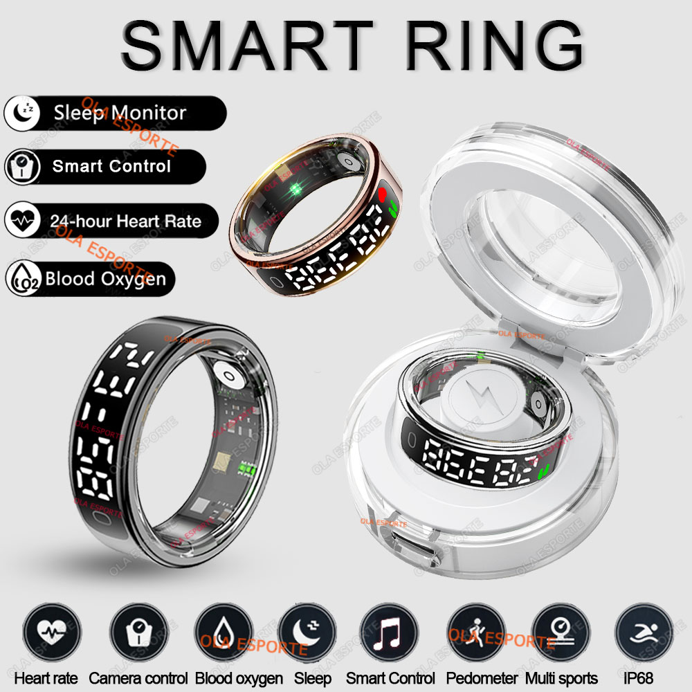 R13 Smart Ring with Display Sc - Daith Heart Ring ulasan dan harga