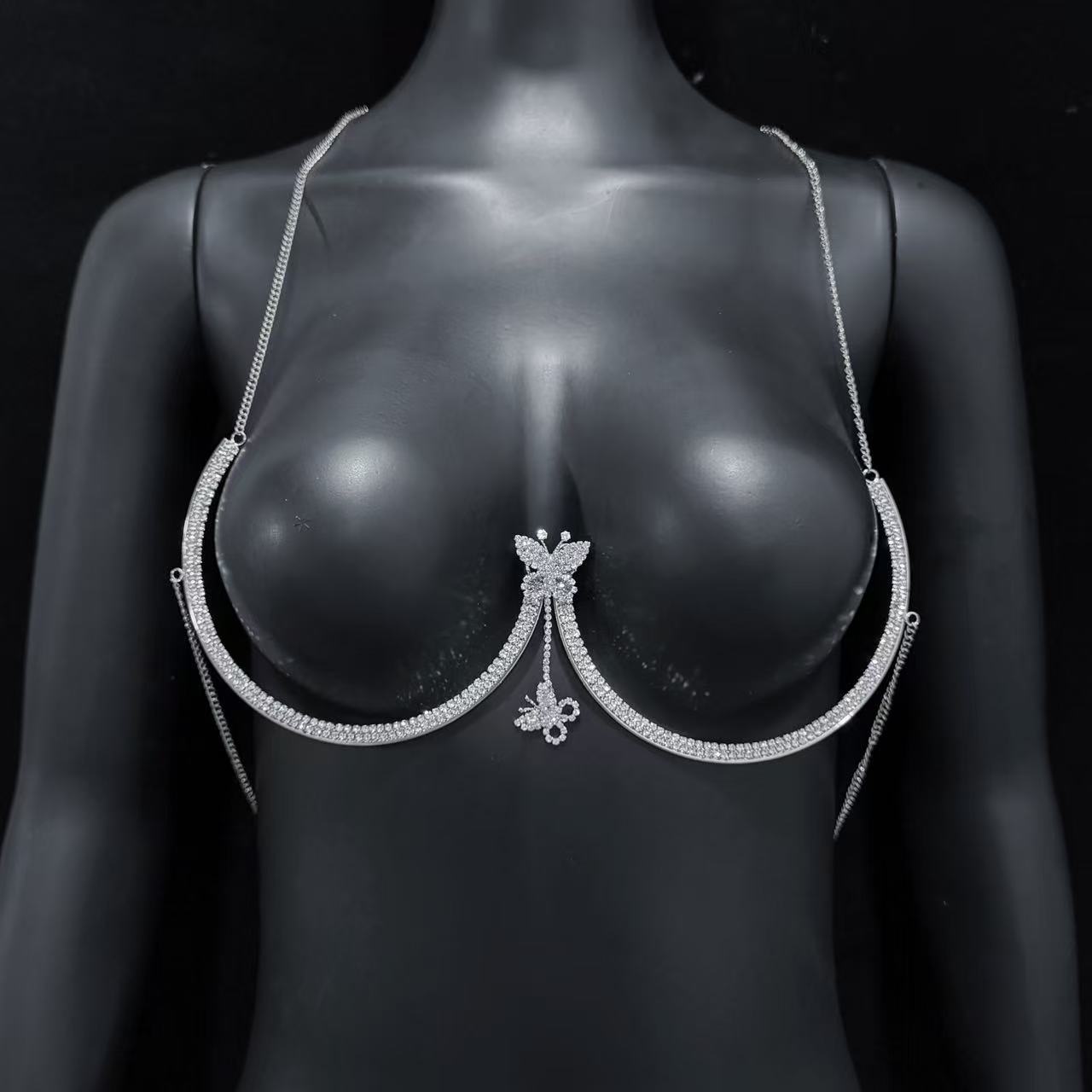 New curved full diamond butter - Body Jewelry Diamond ulasan dan harga