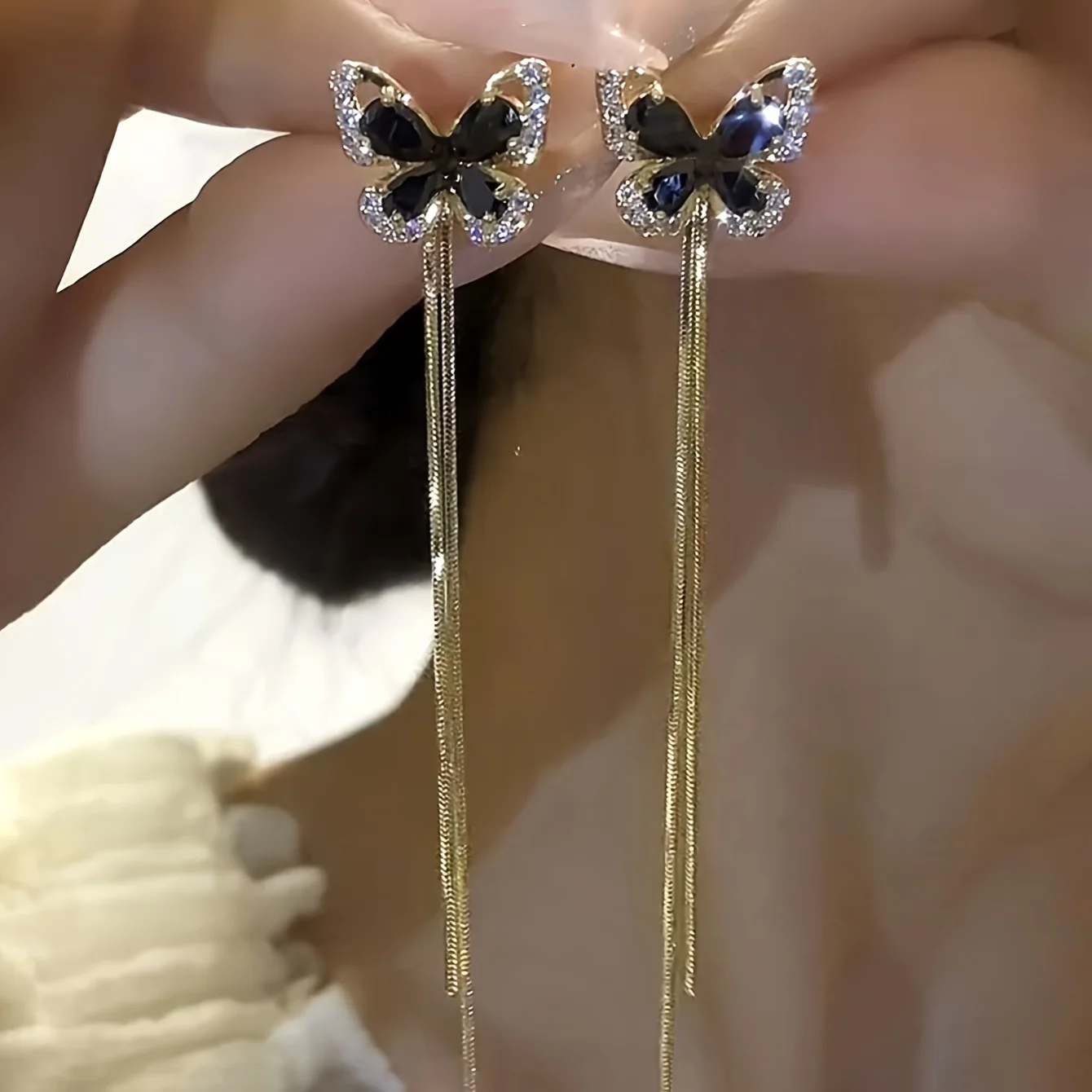 [NEW] A 2pcs, black butterfly  - Body Jewelry High End ulasan dan harga