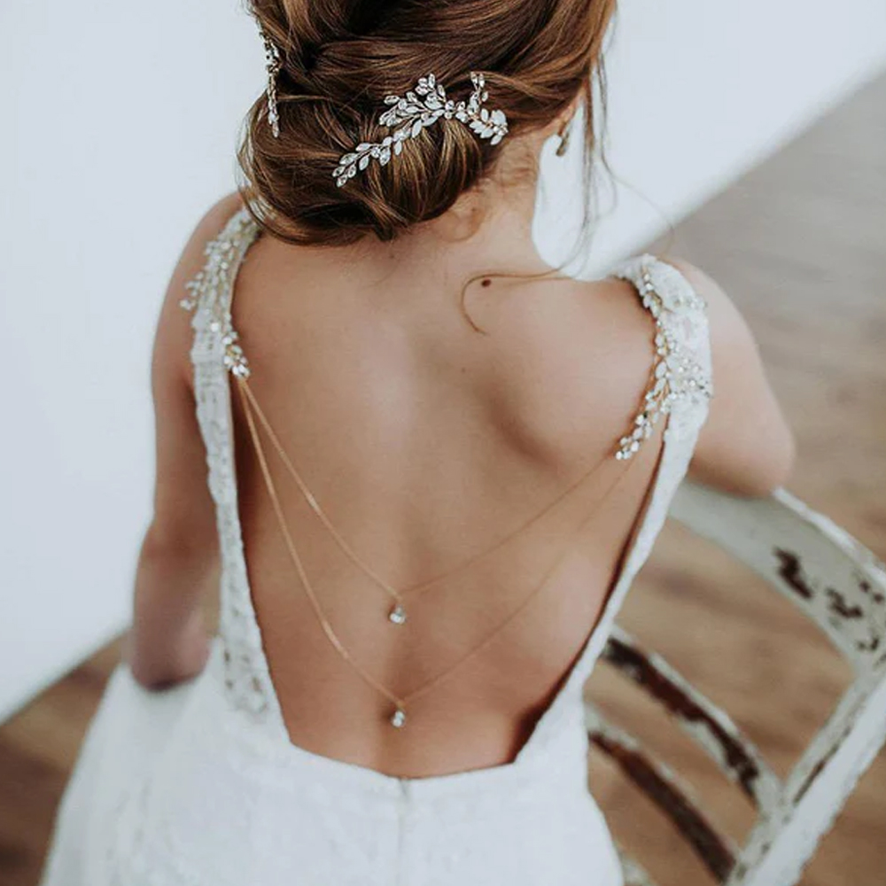 Zircon Tassel Pendant Back Cha - Body Jewelry Necklace ulasan dan harga