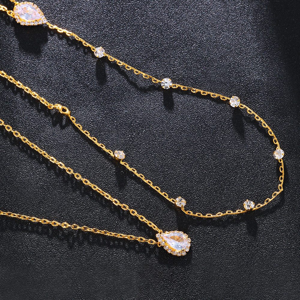 Sexy Crystal Back Chain Body J - Body Jewelry For Backless Dress ulasan dan harga