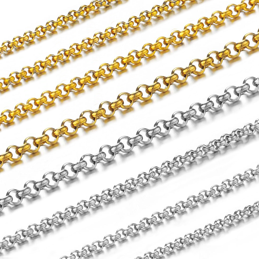 1 meter 2-4mm Stainless Steel  - Body Jewelry Necklace ulasan dan harga
