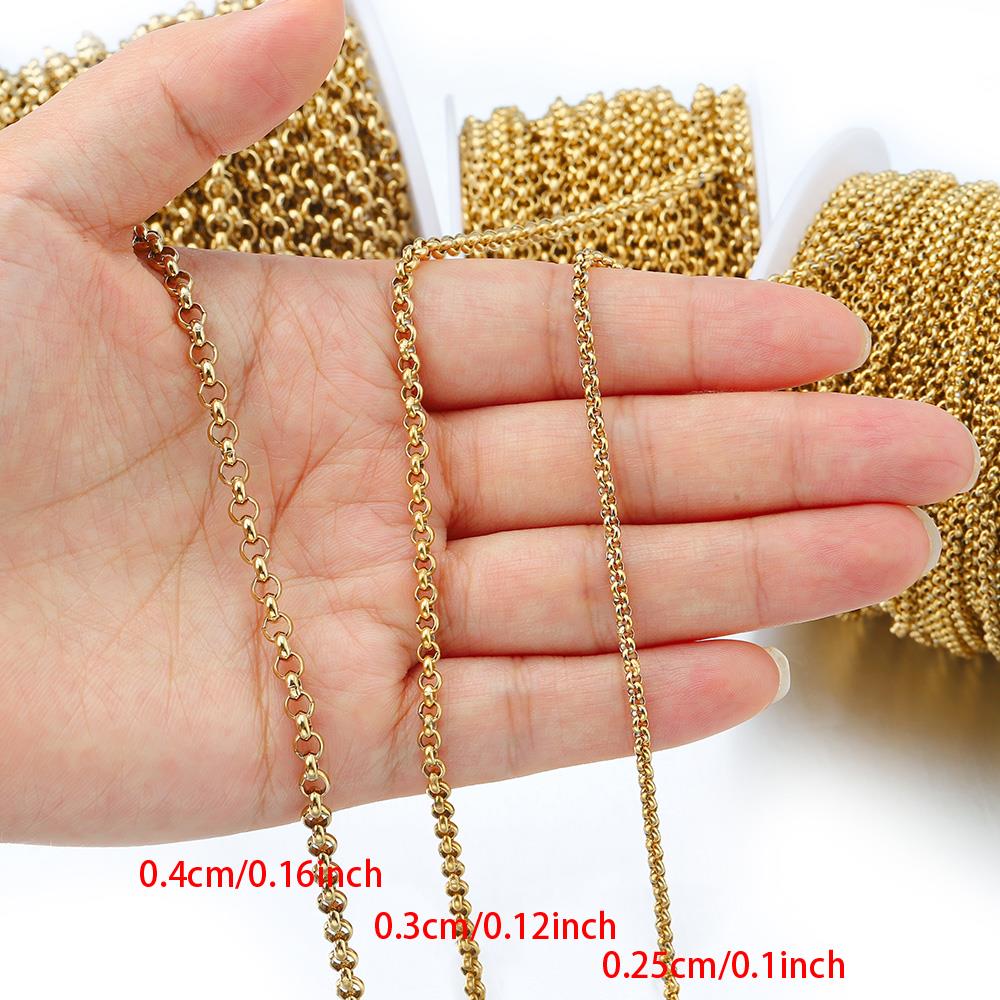 1 meter 2-4mm Stainless Steel  - Body Jewelry Necklace ulasan dan harga