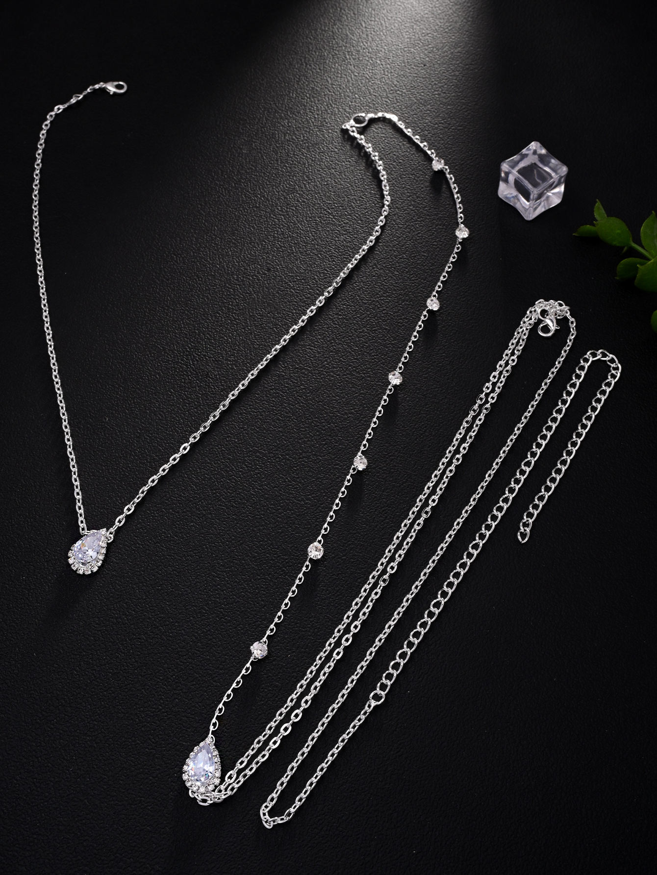 Gold Silver Teardrop Crystal B - Body Jewelry For Backless Dress ulasan dan harga