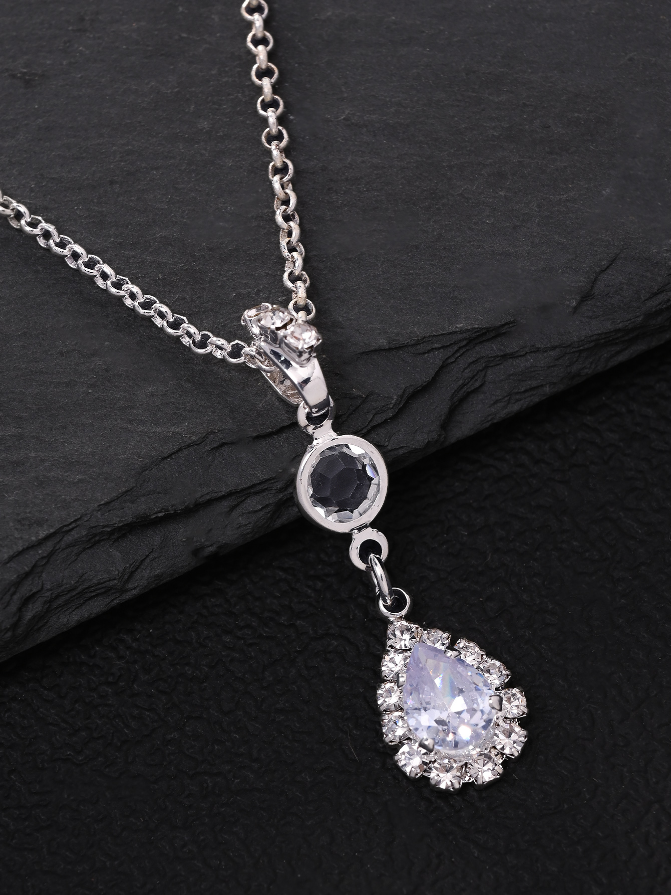 Rhinestone Waterdrop Back Neck - Body Jewelry For Backless Dress ulasan dan harga