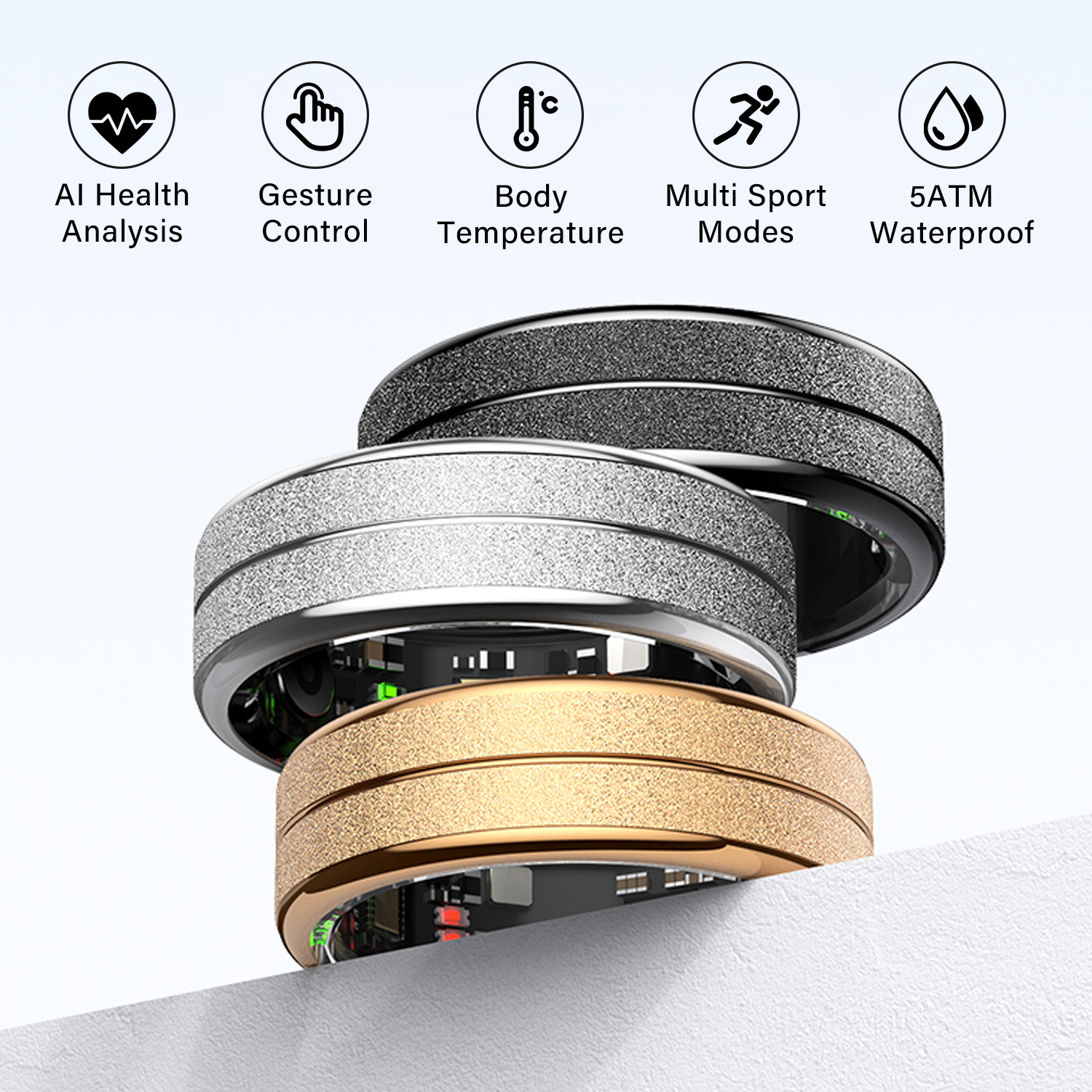 Smart Ring Men Women AI Health - Daith Heart Ring ulasan dan harga