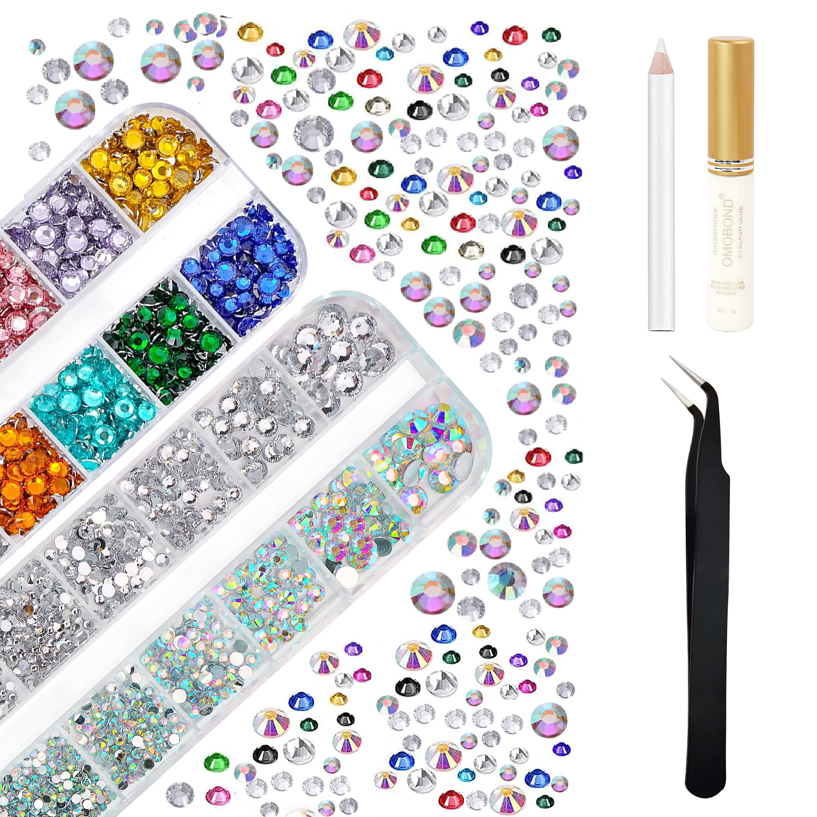 Sparkling Facial Gemstone Stic - Body Jewelry Diamond ulasan dan harga