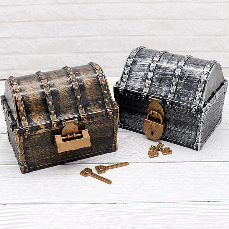 Pirate Treasure Chest Storage  - Body Jewelry Display Case ulasan dan harga