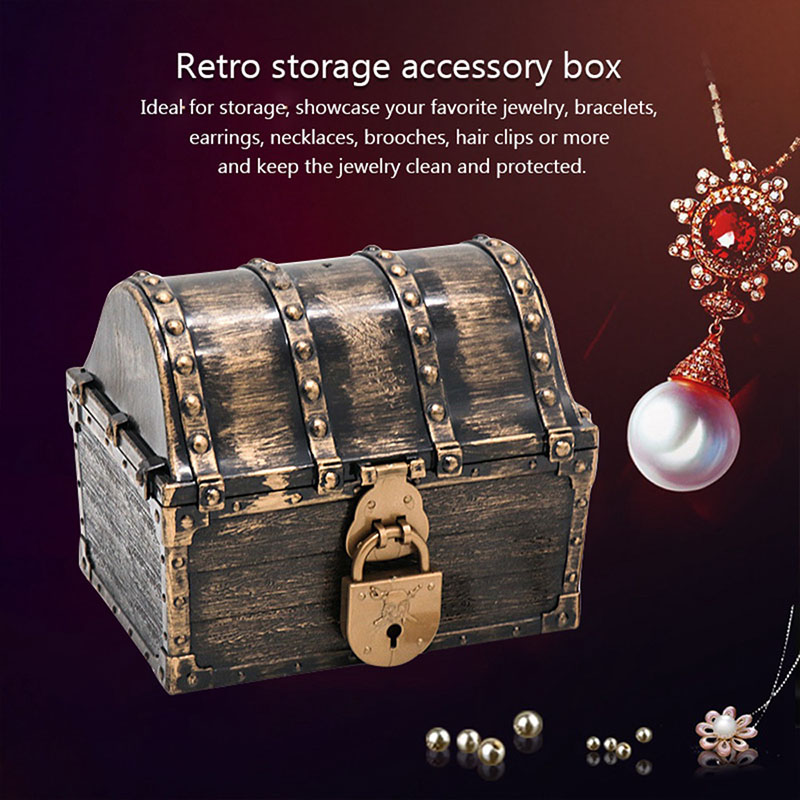 Pirate Treasure Chest Storage  - Body Jewelry Display Case ulasan dan harga