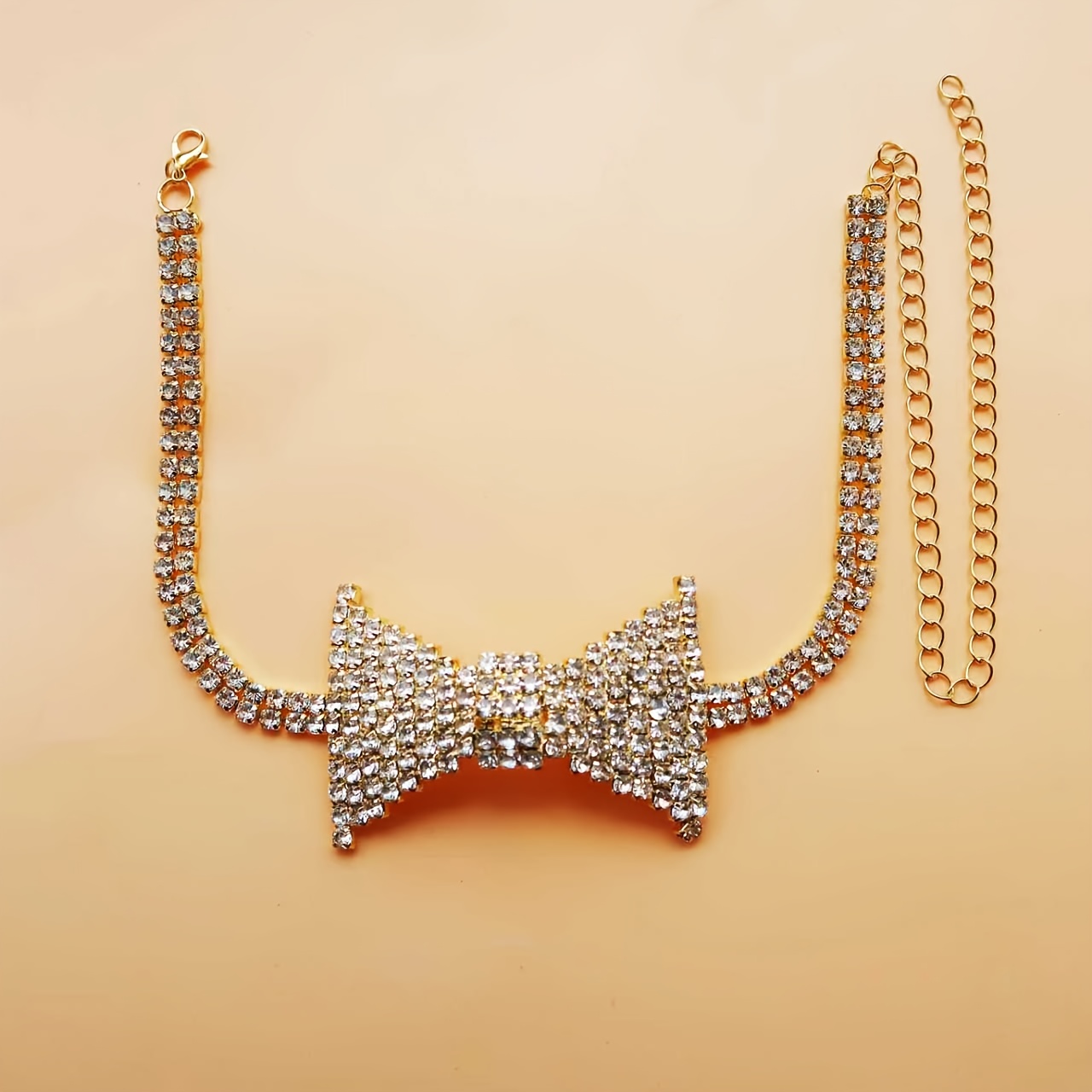 Exquisite Elegant Rhinestone B - Body Jewelry Necklace ulasan dan harga