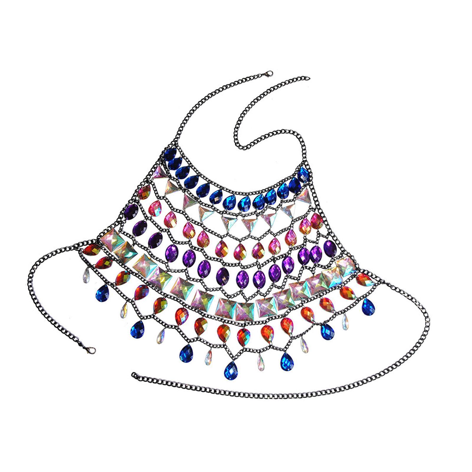 Rhinestones Bra Chain Creative - Body Jewelry For Backless Dress ulasan dan harga