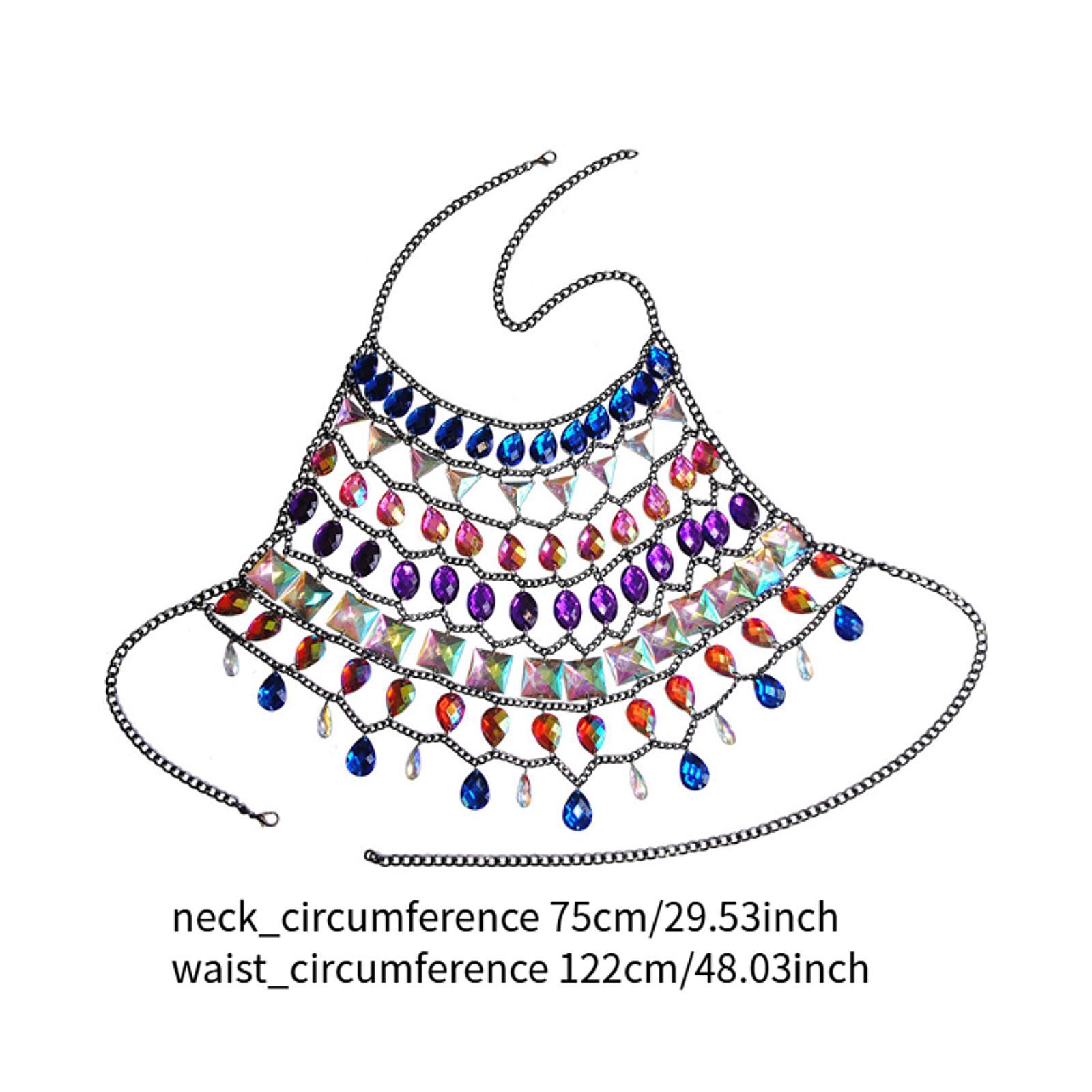 Rhinestones Bra Chain Creative - Body Jewelry For Backless Dress ulasan dan harga