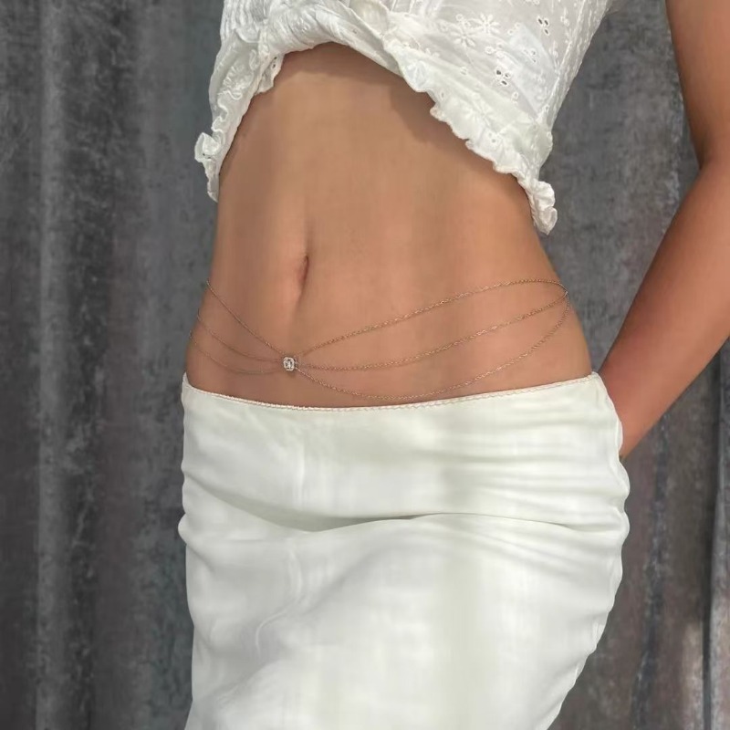 Sexy Layered Waist Chain for W - Body Jewelry Trend ulasan dan harga