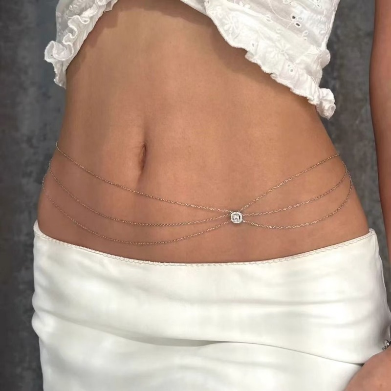 Sexy Layered Waist Chain for W - Body Jewelry Trend ulasan dan harga