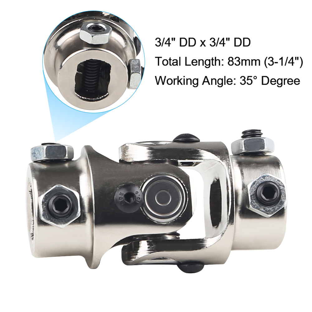 Chrome Single U-Joint Shaft Un - Body Jewelry 4 U ulasan dan harga