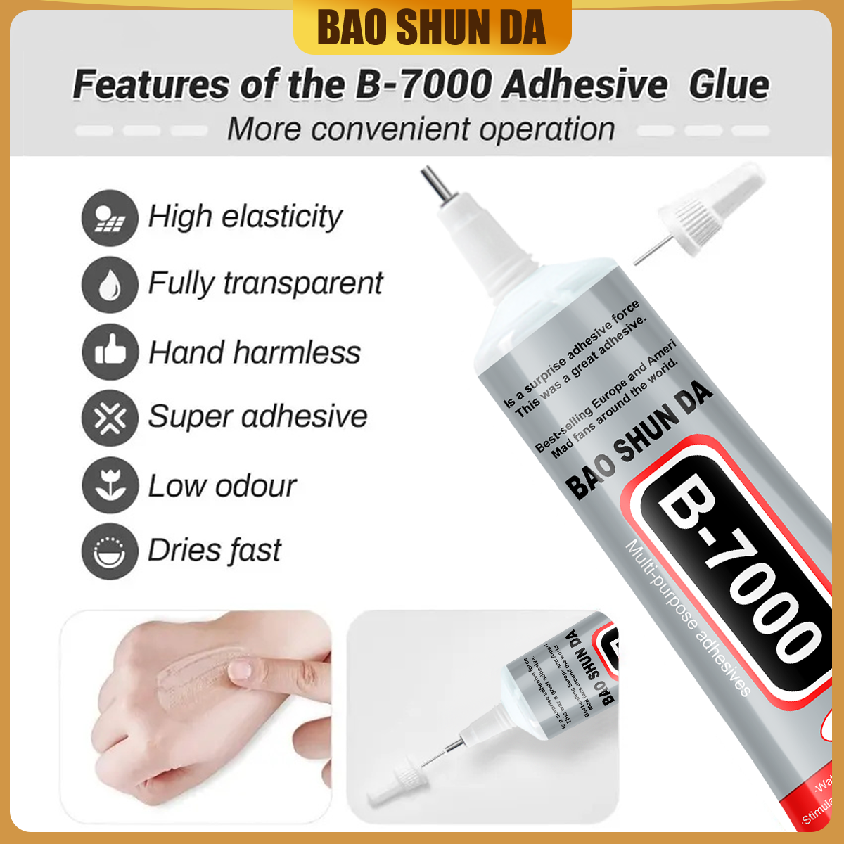 B-7000 25ML transparent adhesi - Body Jewelry Tool ulasan dan harga