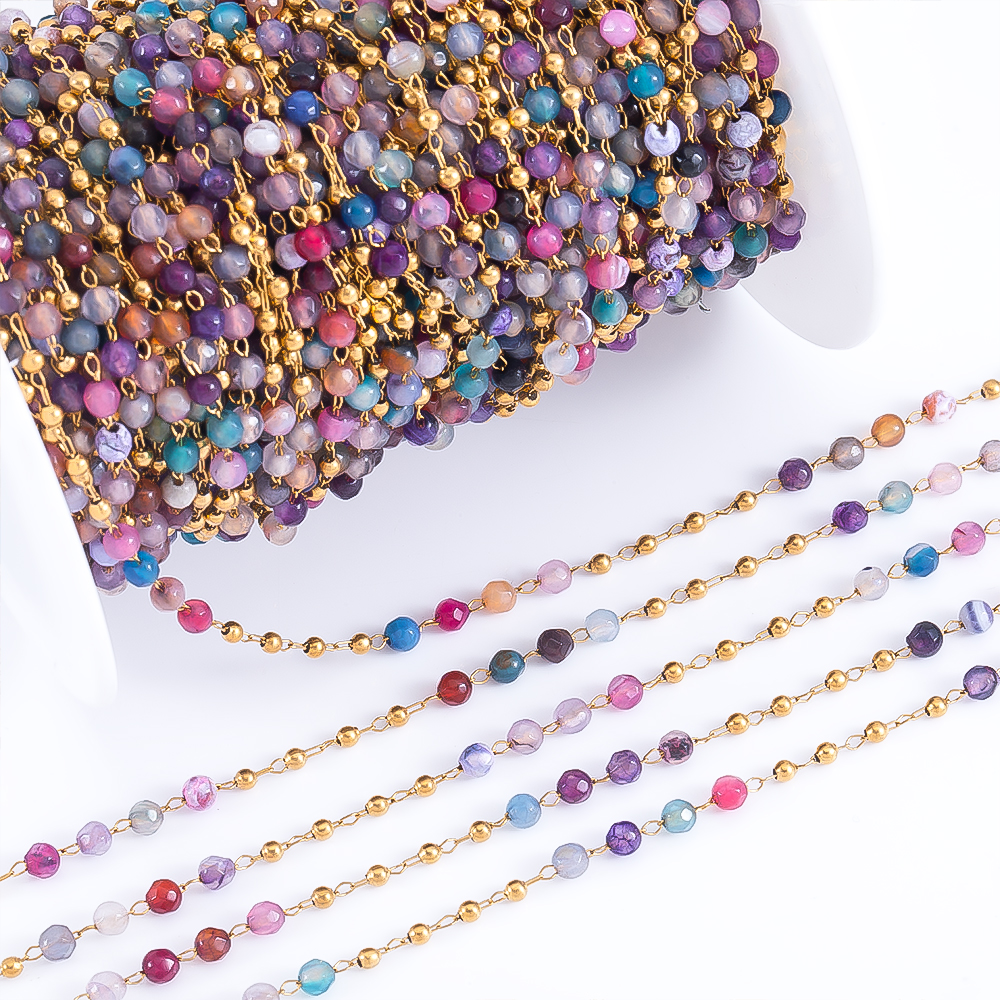 0.5M 1M Stainless Steel Colore - Body Jewelry Necklace ulasan dan harga