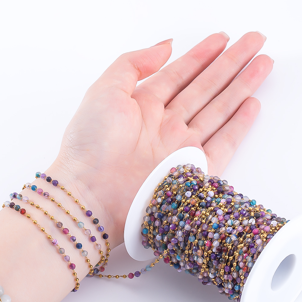 0.5M 1M Stainless Steel Colore - Body Jewelry Necklace ulasan dan harga