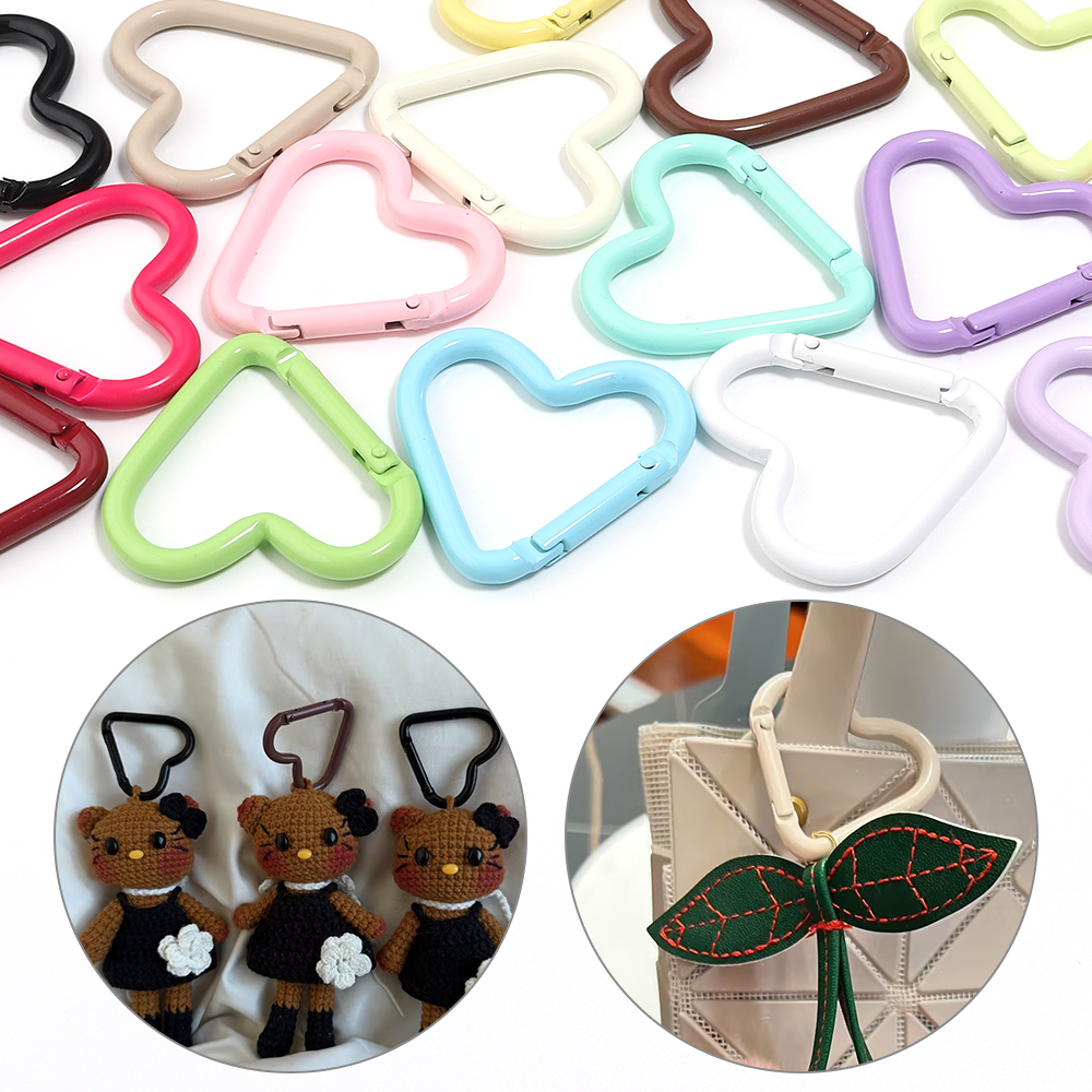 5pcs Colorful Heart-shaped Alu - Daith Heart Ring ulasan dan harga