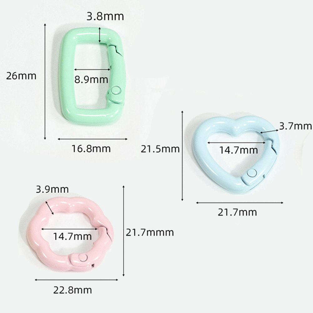 5pcs Cute Heart Cat Keychain R - Daith Heart Ring ulasan dan harga