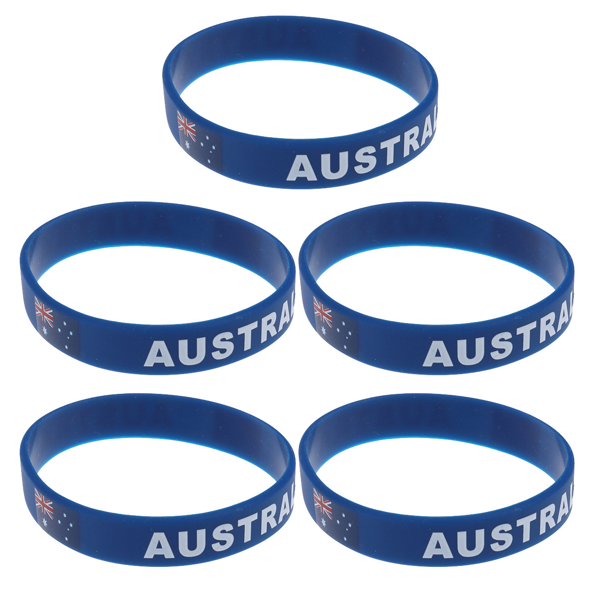 5Pcs Country Flag Silicone Wri - Body Jewelry Australia ulasan dan harga