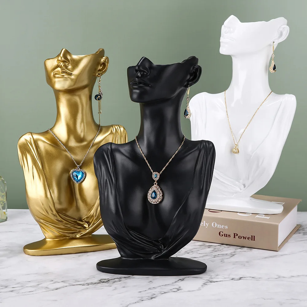 Mannequin Necklace Jewelry Dis - Body Jewelry Display Case ulasan dan harga