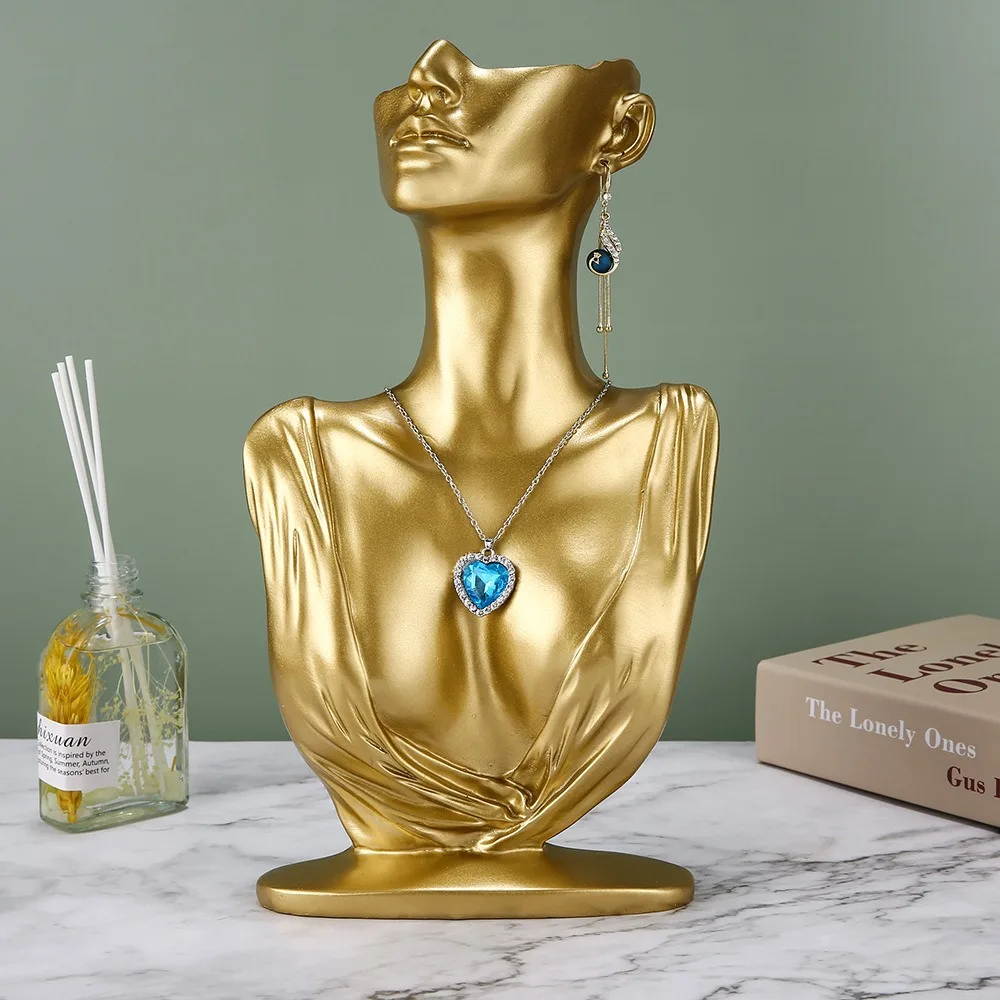 Mannequin Necklace Jewelry Dis - Body Jewelry Display Case ulasan dan harga