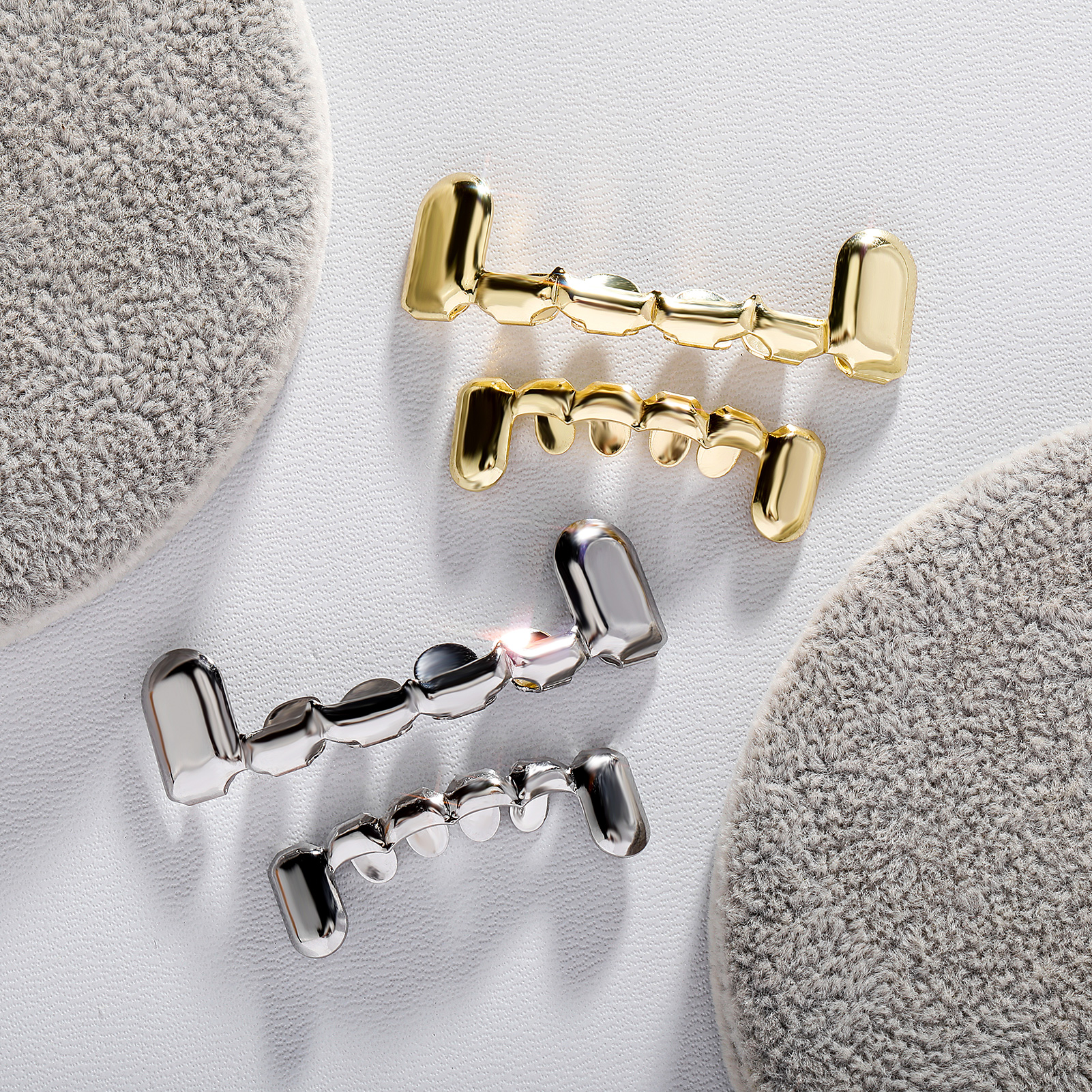 TOPGRILLZ Hip Hop Fangs Mouth  - Body Jewelry Trend ulasan dan harga