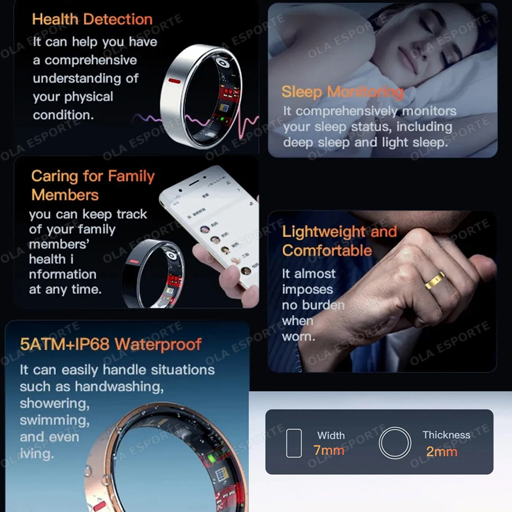 2026 Outdoor Sports Smart Ring - Daith Heart Ring ulasan dan harga