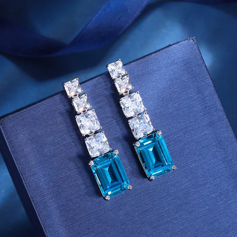 Goth Retro Luxurious Sea Blue  - Body Jewelry Diamond ulasan dan harga