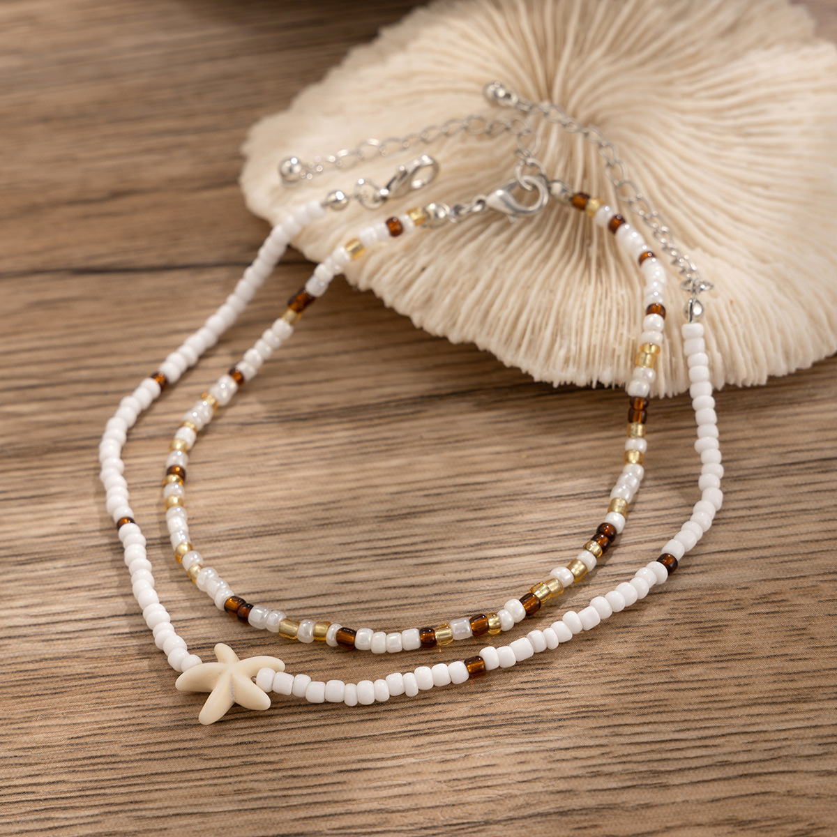 Bohemian style rice bead ankle - Body Jewelry High End ulasan dan harga