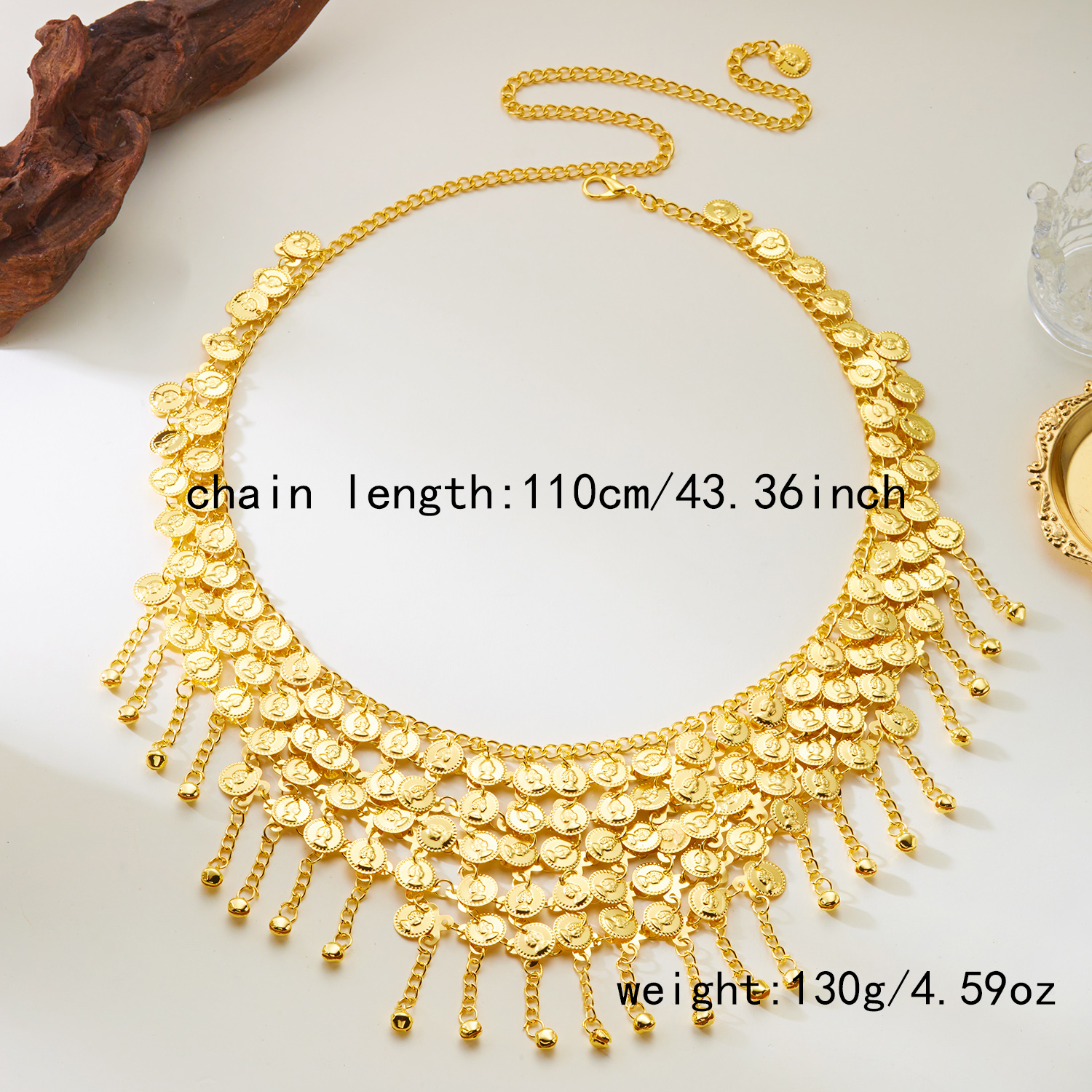 Bohemian round Coin Tassel Bel - Body Jewelry High End ulasan dan harga