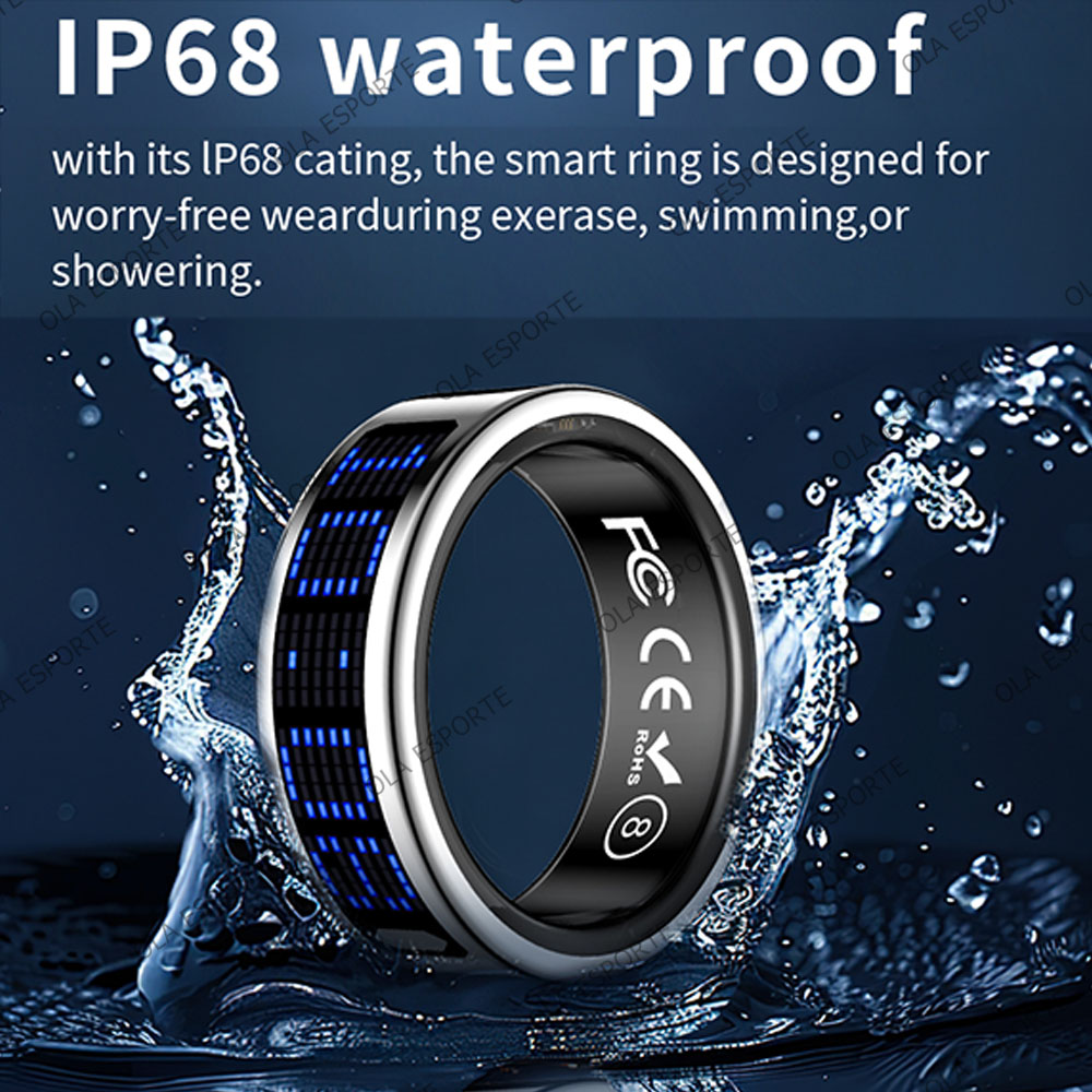 SR16 Smart Ring 3D LED Display - Daith Heart Ring ulasan dan harga