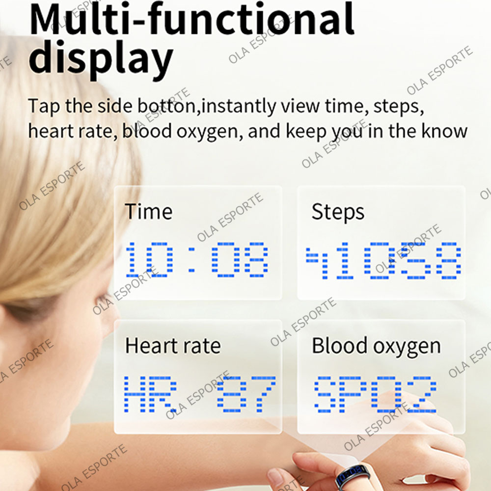 SR16 Smart Ring 3D LED Display - Daith Heart Ring ulasan dan harga