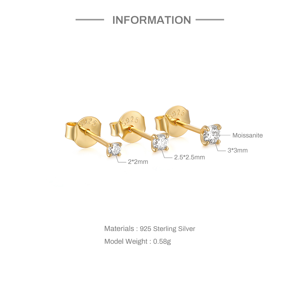 CANNER 3pcs/set Bling Moissani - Body Jewelry Diamond ulasan dan harga