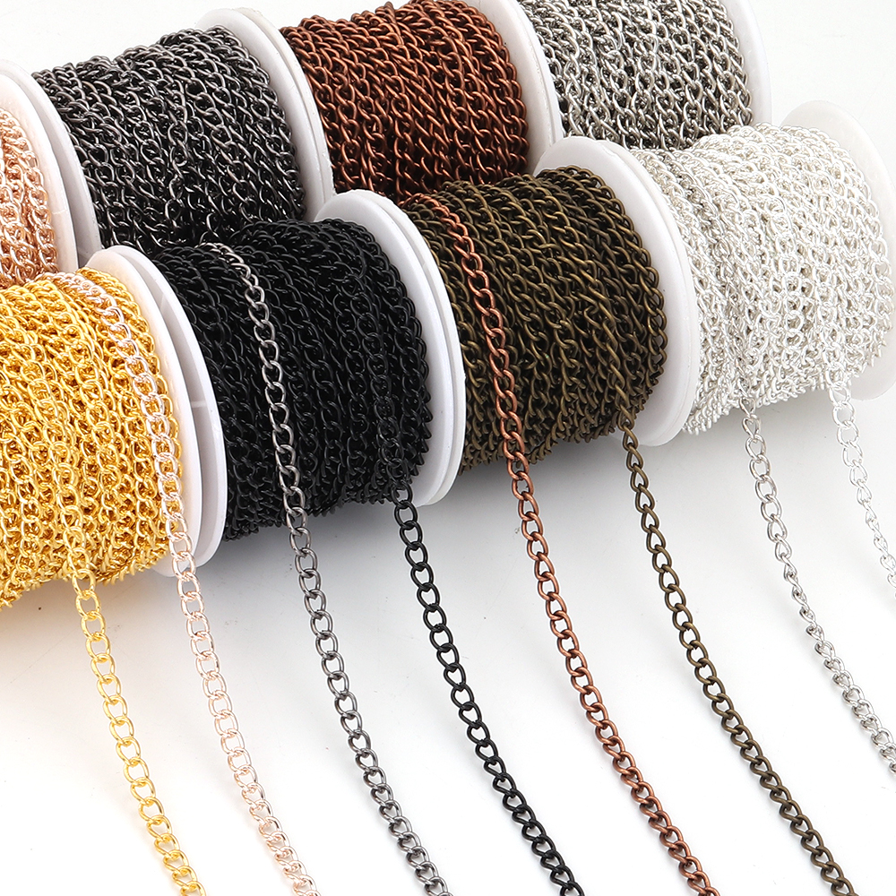 10yards/roll Flat 2-6mm Extens - Body Jewelry Necklace ulasan dan harga