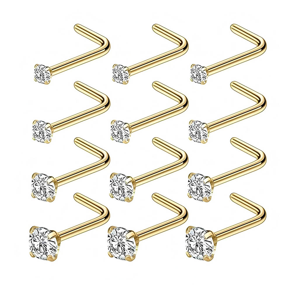 12-Piece Full Set 316L Hypoall - Body Jewelry Diamond ulasan dan harga