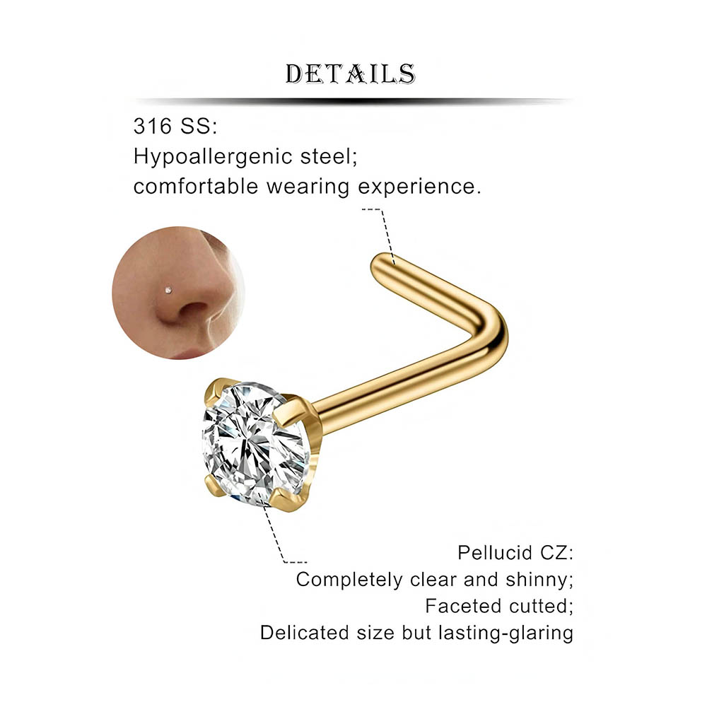 12-Piece Full Set 316L Hypoall - Body Jewelry Diamond ulasan dan harga